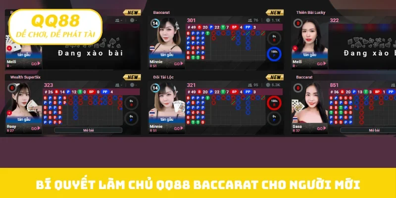Bí quyết làm chủ QQ88 Baccarat cho người mới