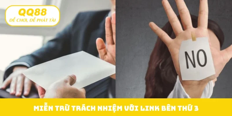 Miễn trừ trách nhiệm với link bên thứ 3