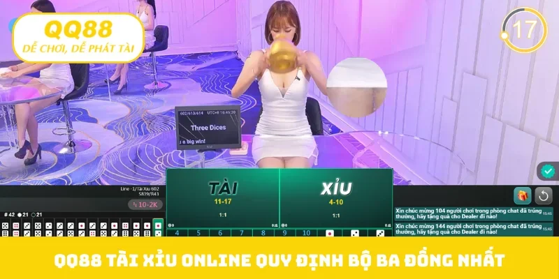 QQ88 Tài xỉu online quy định bộ ba đồng nhất